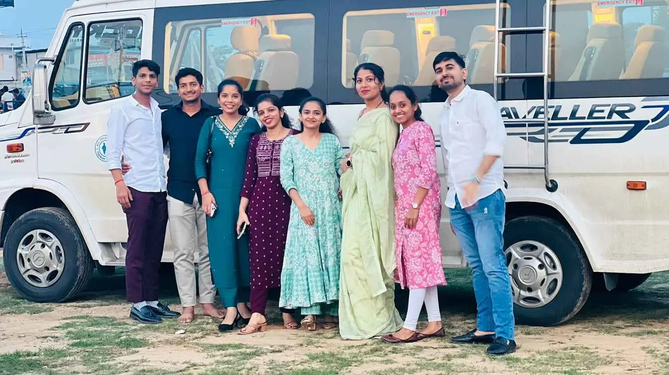 tempo traveller rental bangalore, trusted tempo traveller service, tempo traveller hire for outstation trips
